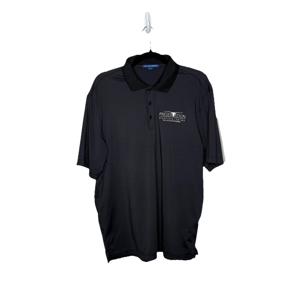 Port Authority Preservation Distillery Bourbon Grey Gray Golf Polo Shirt Mens XL